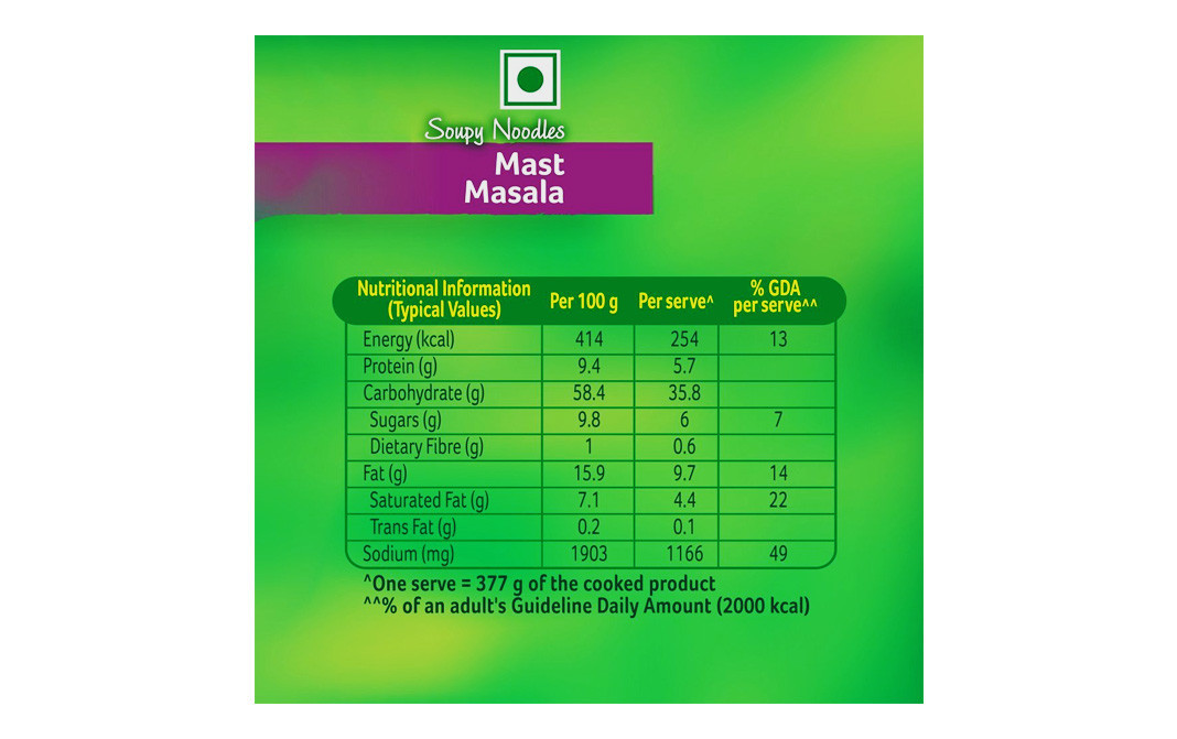 Knorr Soupy Noodles Mast Masala,   Double Pack  154 grams